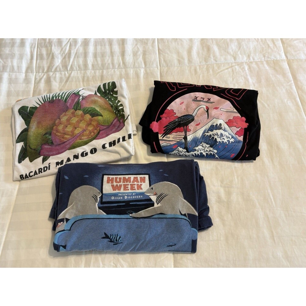 Men’s Tees T-Shirt Custom Bundle Sz XL - 3 Tees